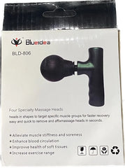 Black Mini Fascial Gun Deep Muscle Massager Mini Head And Face Massager Portable Suitable For Gym